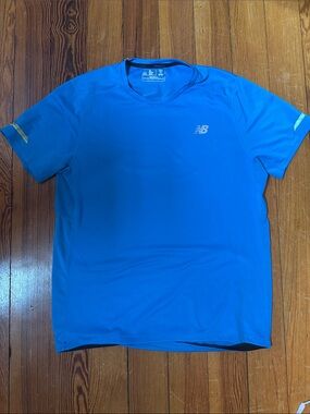 New Balance Men's Bright Blue Short Sleeve Performance Tee
